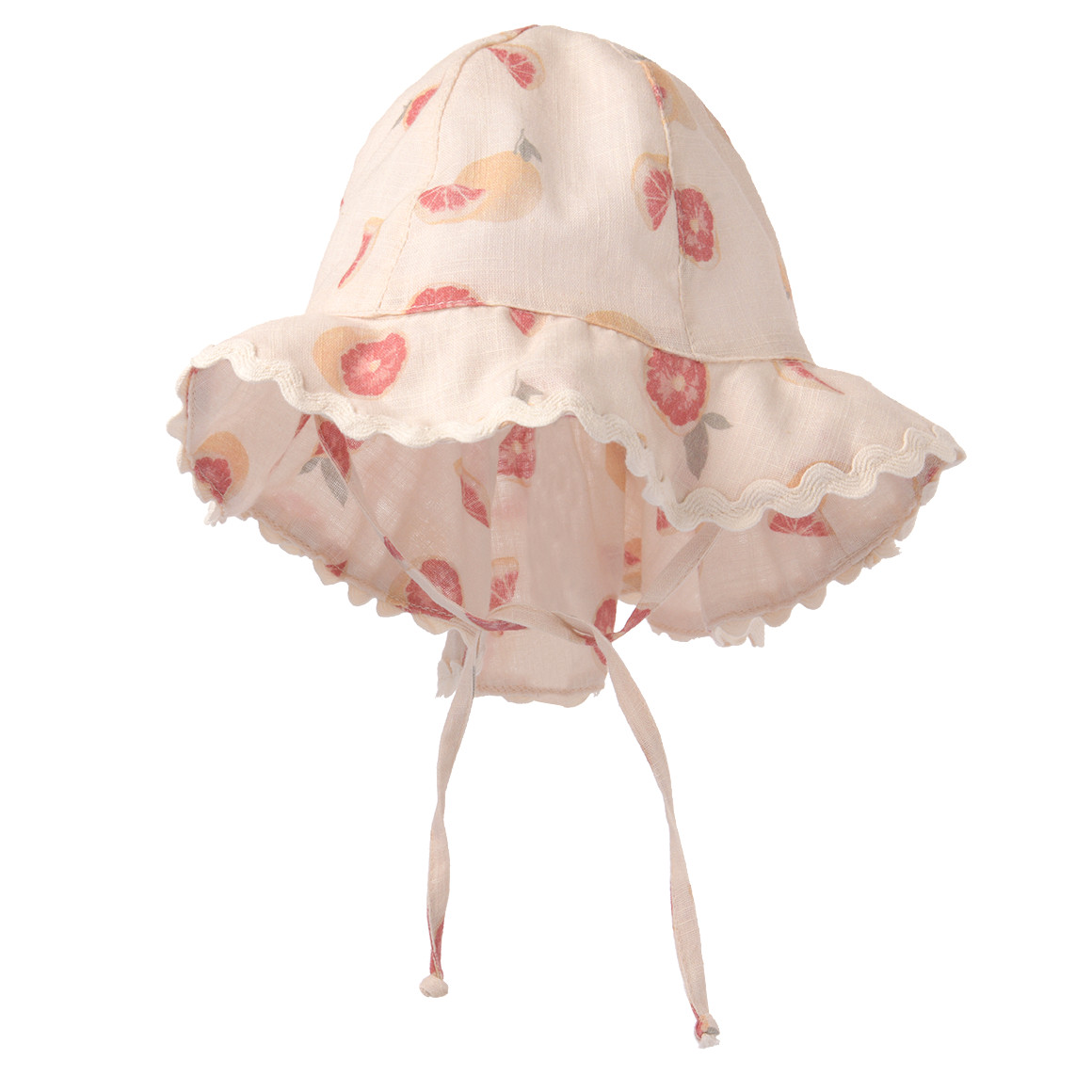 Topomini Pure Collection Baby Mütze mit Nackenschutz creme