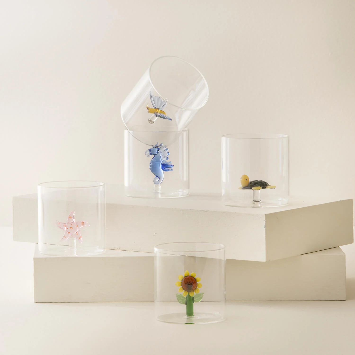 WD lifestyle  Borosilicate Glas, starfish - 250ml.