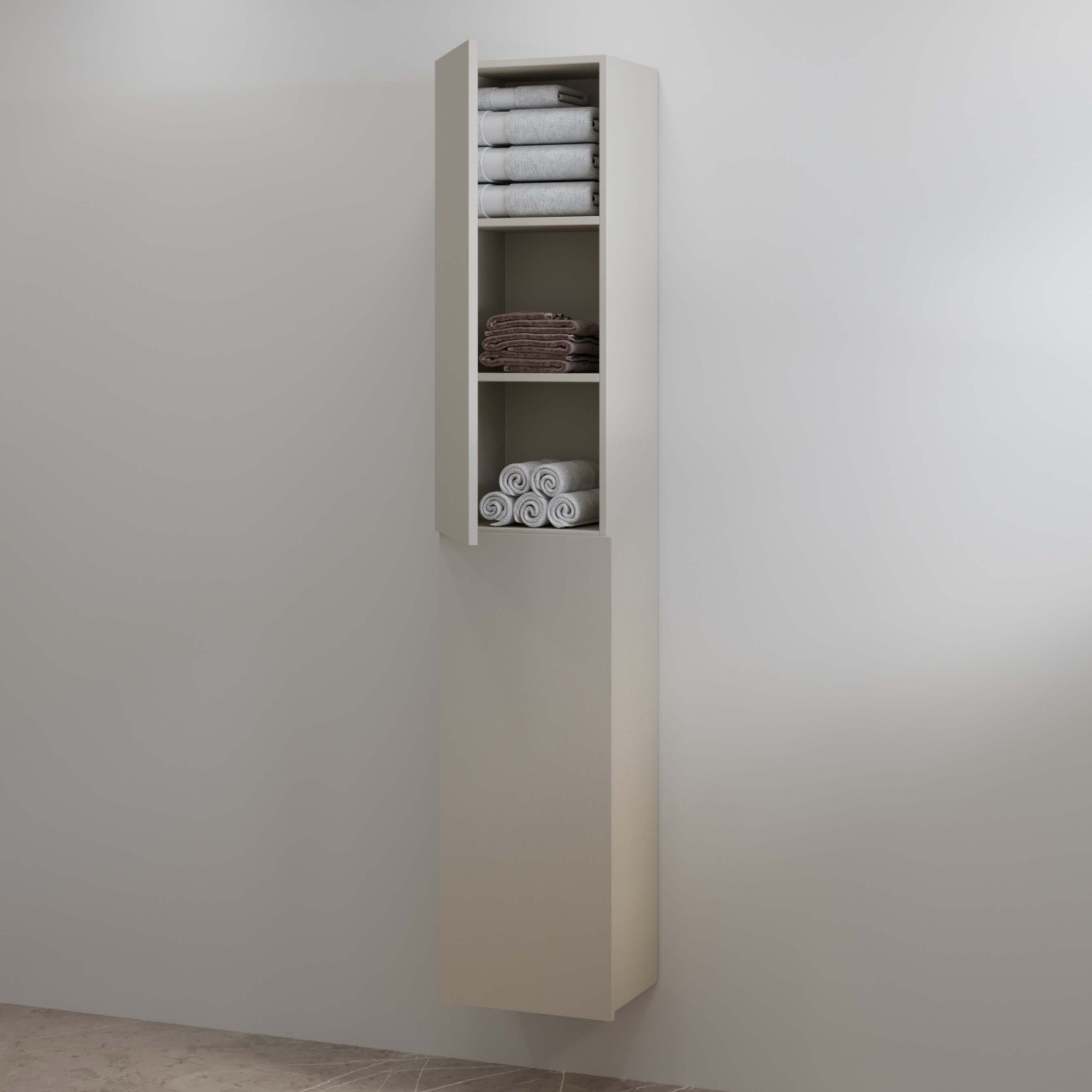 Best Design Blanco hoge kolomkast 35x180cm taupe mat