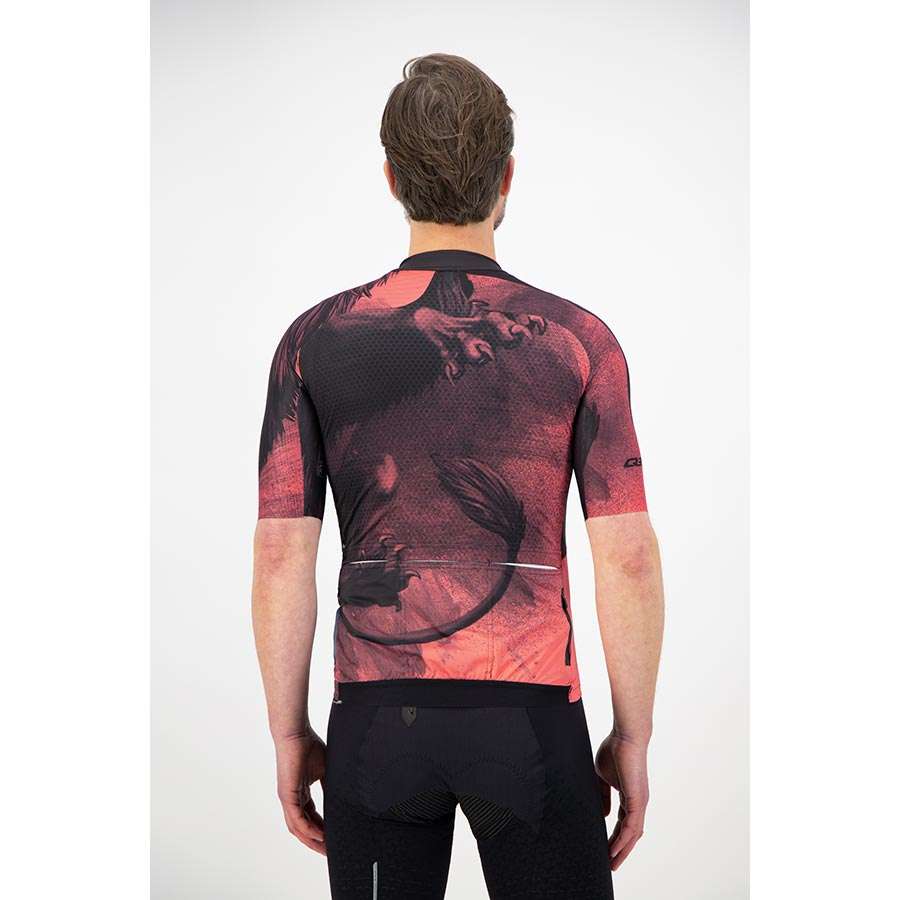 Q36.5 R2 Lion Fietsshirt Korte Mouwen Rood Heren