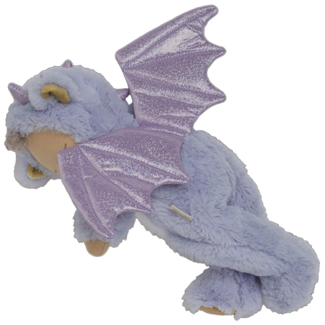 olli ella lappenpop cozy dinkum dragon - rory lavender - 32 cm