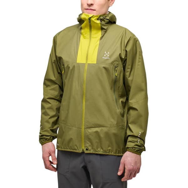 Veste randonnée HAGLÖFS L.I.M PROOF JACKET MEN OLIVE GREEN/AURORA