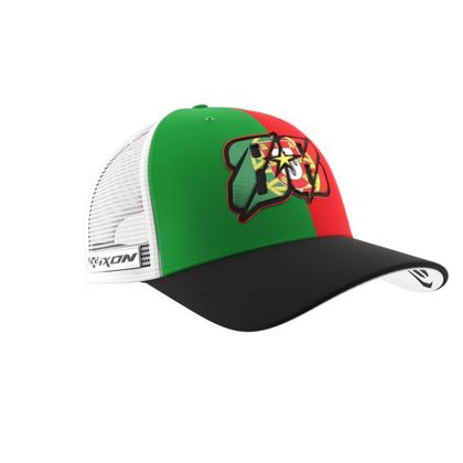 Casquette Ixon OLIV 25 - Vert / Rouge
