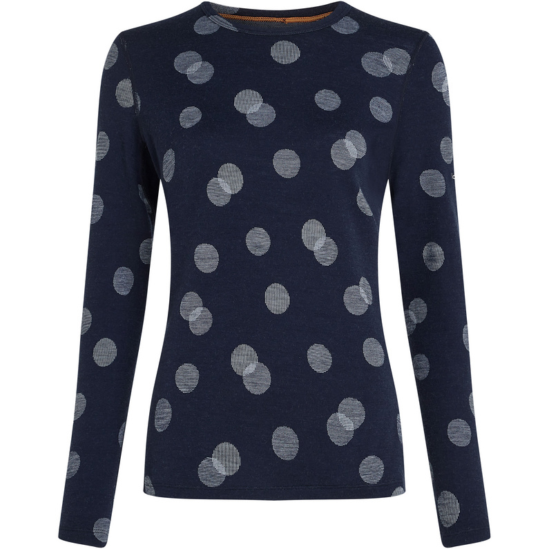 Icebreaker Damen 260 Vertex Crewe Falling Flakes Longsleeve