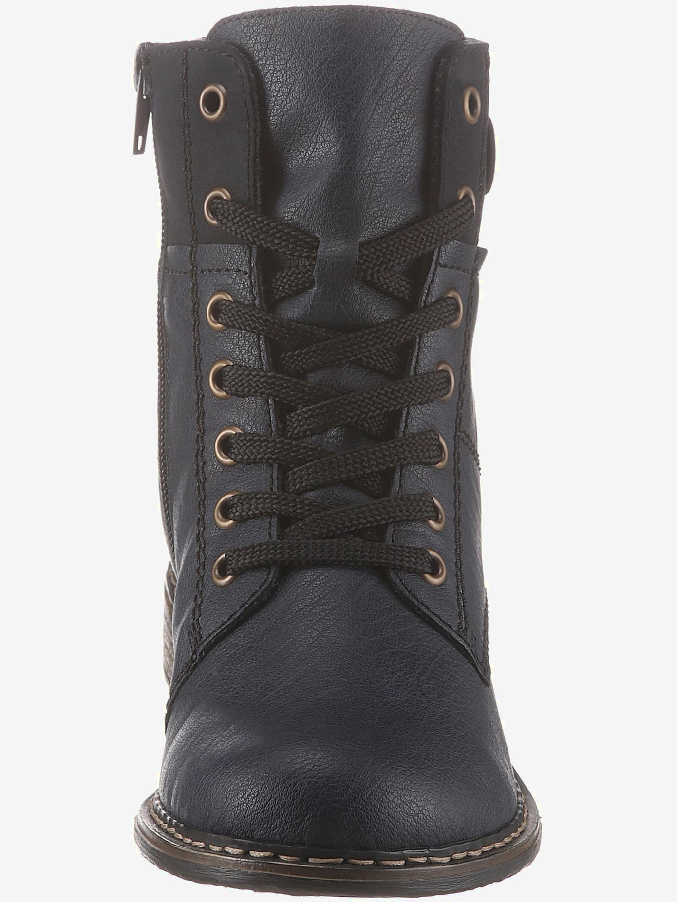 Bottines à lacets conception robuste, boucle décorative discrète