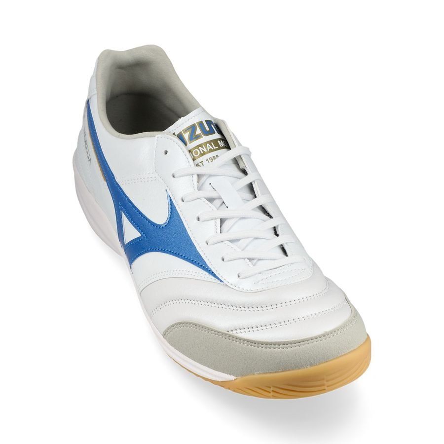 Mizuno Morelia Sala Elite IN Mugen - Blanc/Bleu/Doré
