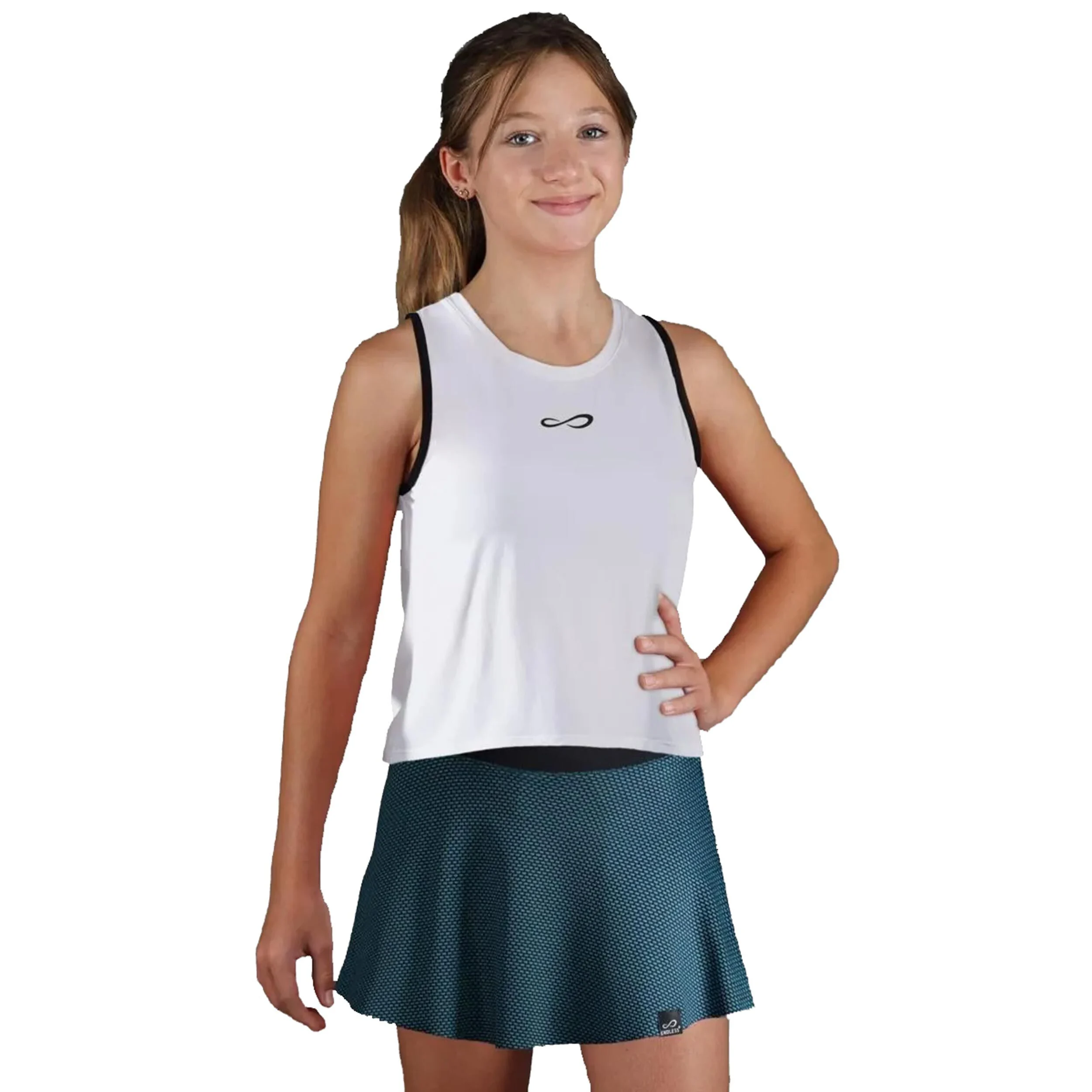 Endless Court Débardeur Tank Top Filles - Blanc