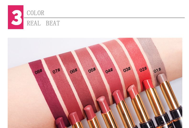 Pudaier - Duo Lipliner & Matte Lippenstift - 16 Kleuren