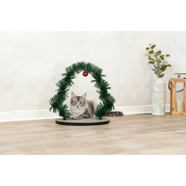 Arc de massage Noël Trixie pour le pelage des chats