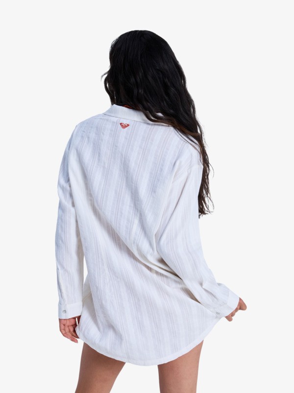 Sunset Back Chemise de plage Blanc Femme