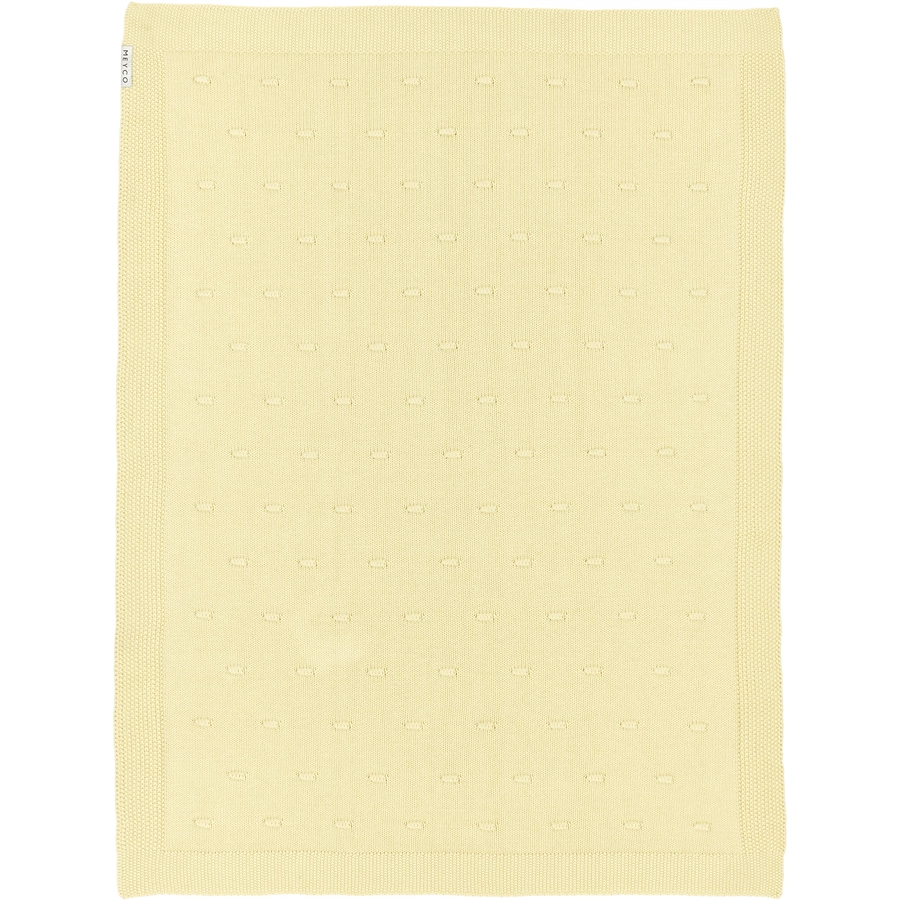 Meyco Babydecke Knots Soft yellow 75 x 100 cm
