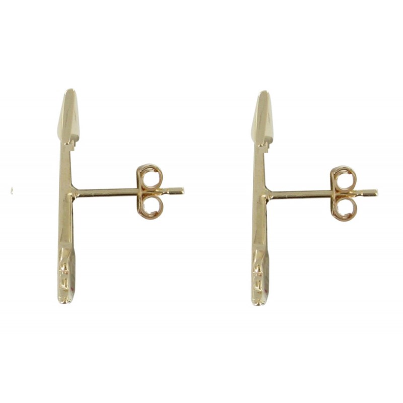 Boucles d'Oreilles Plaqué Or Clous Flèches