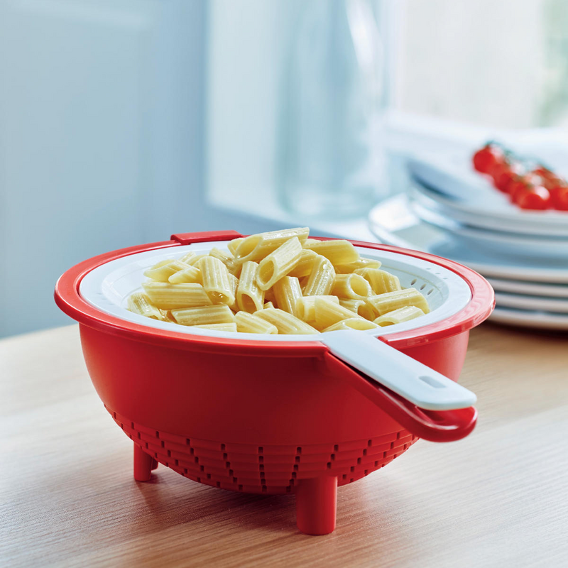 Saladin® Multisieb Praktisches Doppelsieb zum Waschen und Abtropfen von Lebensmitteln