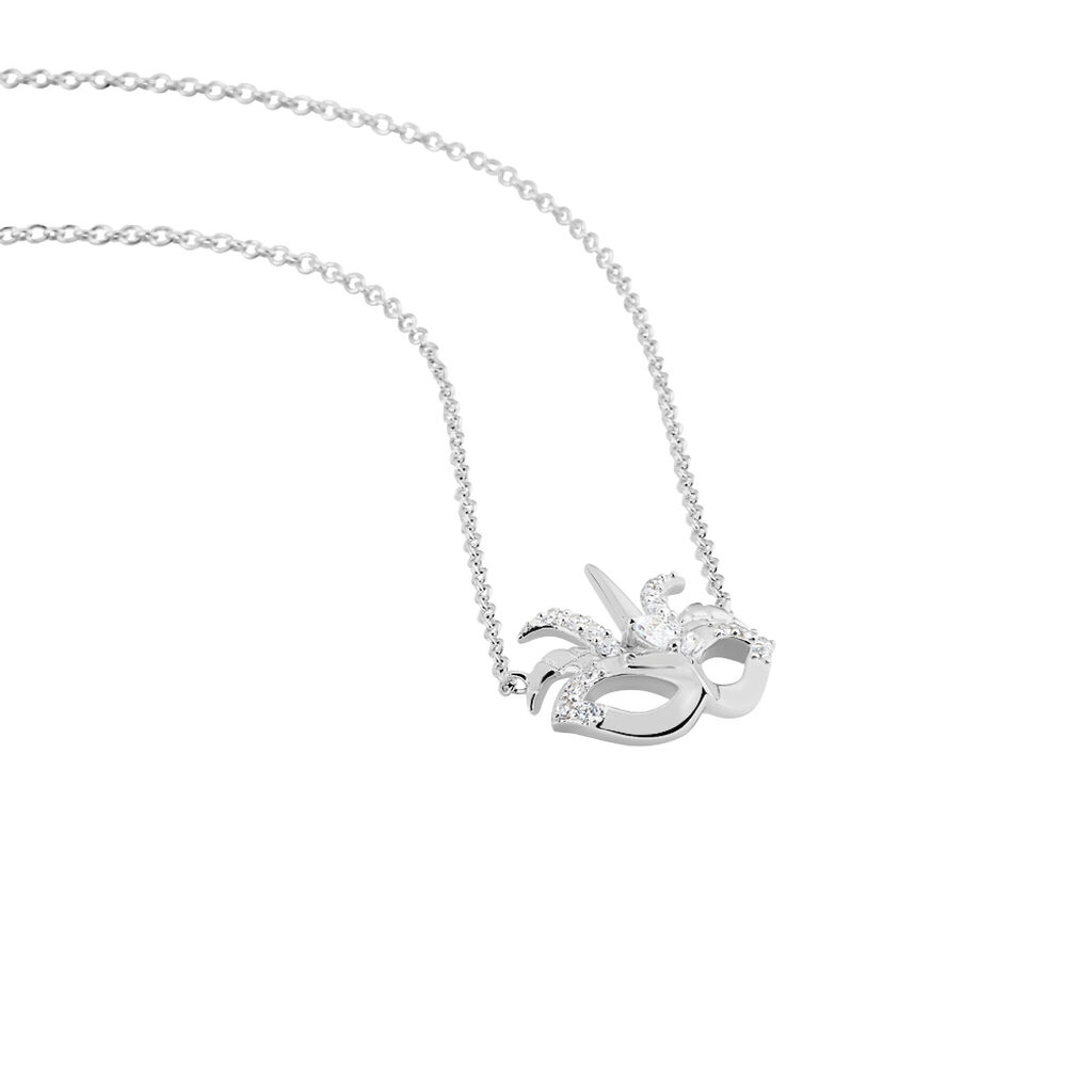 Collier Argent Gweltaz Oxydes De Zirconium