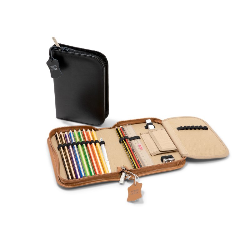 Brunnen Federtasche Leder