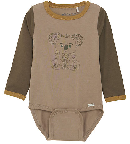 Minymo Body L/æ - Taupe Grau m. Koalabär