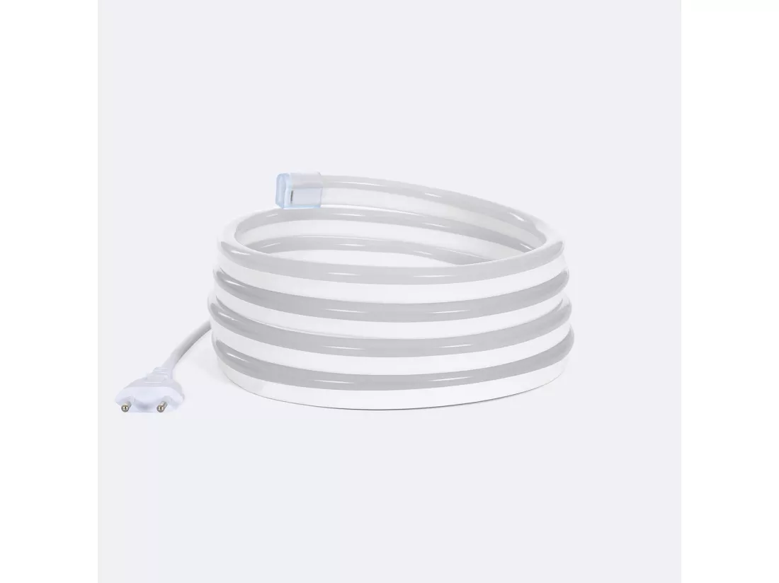 Ruban Néon LED Dimmable 220V SFLEX8 IP65 sur mesure coupe tous les 100 cm Blanc neutre 15 m