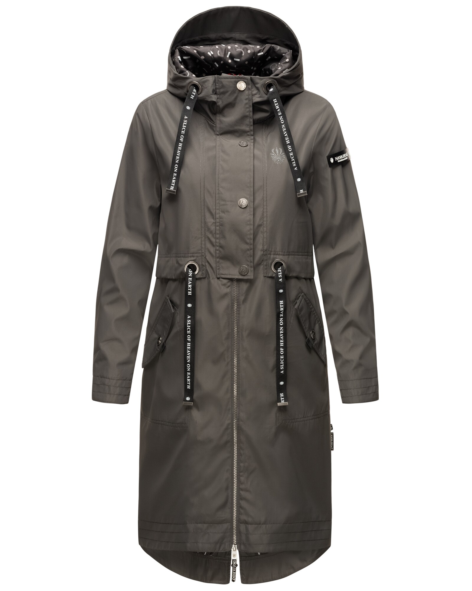 NAVAHOO Damen Modischer Funktionsparka Übergangs Outdoorjacke mit Kapuze Josinaa