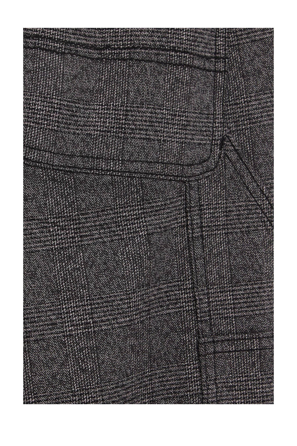 WE Fashion geruite broek zwart/wit/grijs