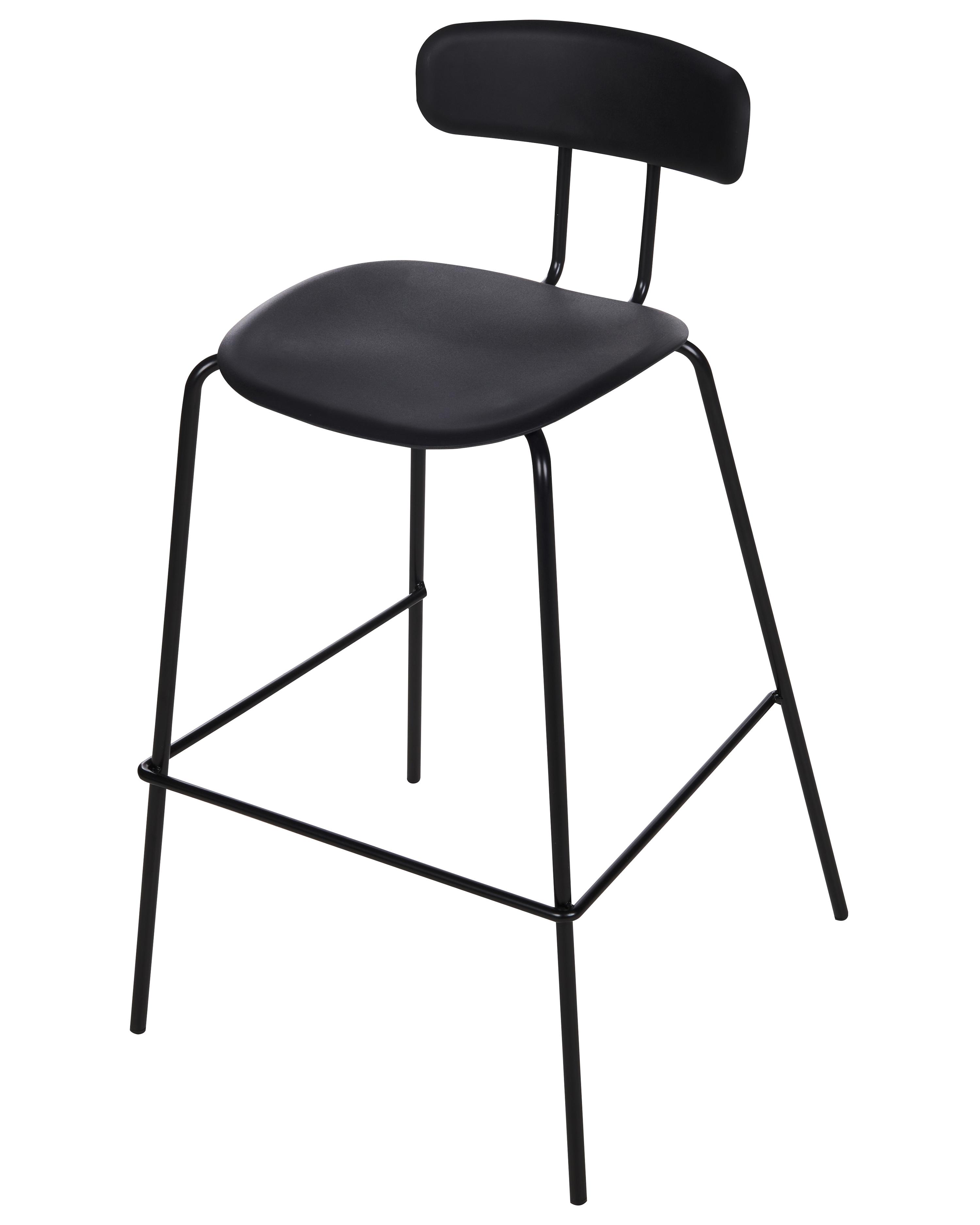 Set van 2 barstoelen SIBLEY Zwart
