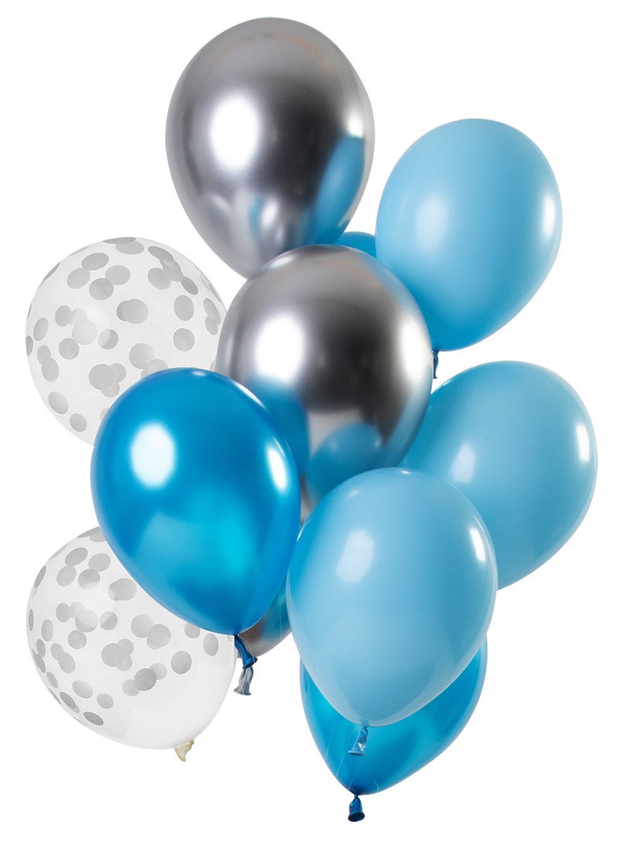 Blauwe Ballonnen Set 30cm 12st