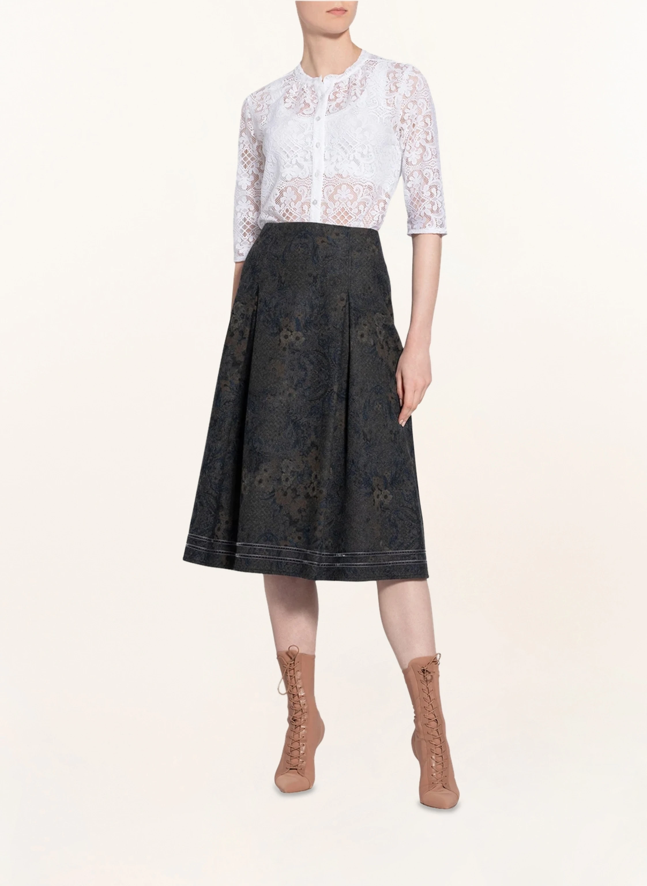 BERWIN & WOLFF Trachtenbluse mit 3/4-Arm aus Spitze