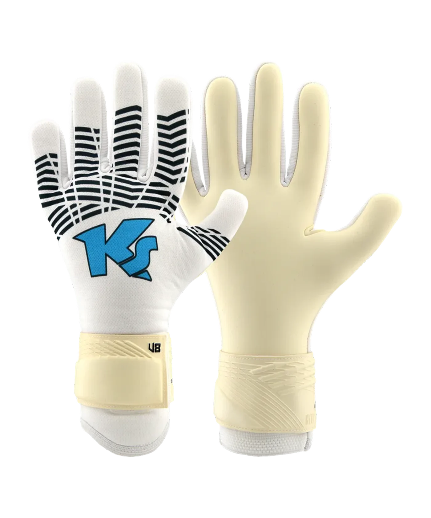 KEEPERsport Varan8 Premier NC TW-Handschuhe Weiss Blau F804