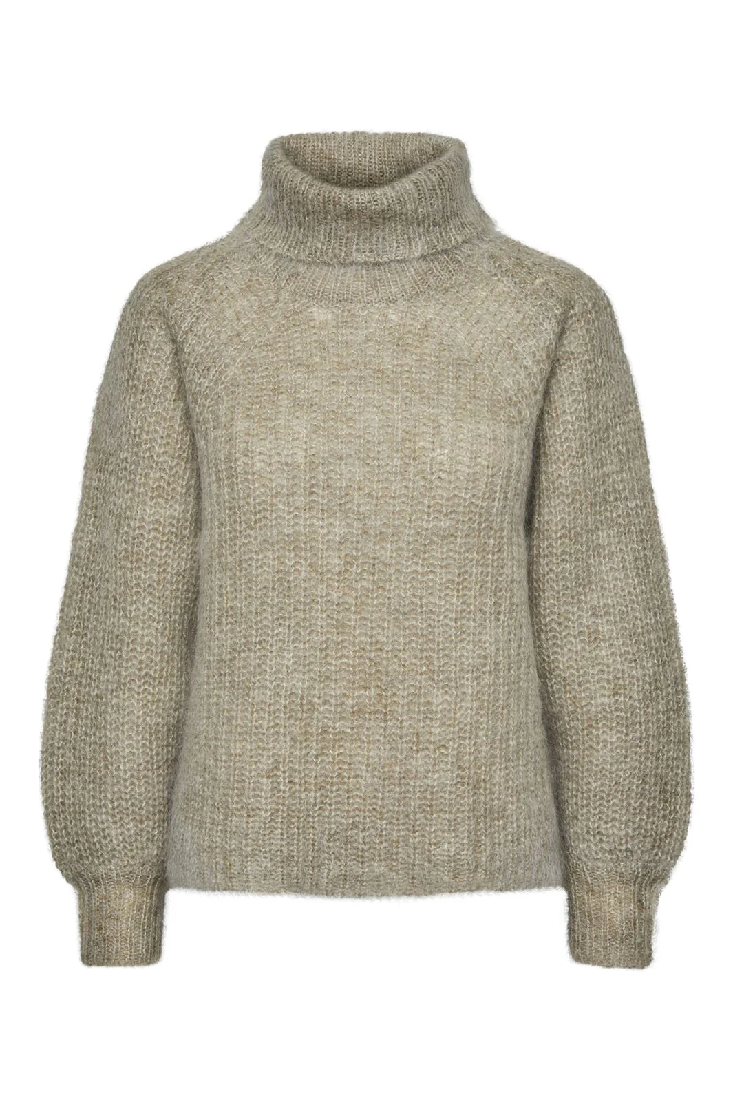 Y.A.S Yaslambi Ls Knit Rollneck Pullover  abbey stone