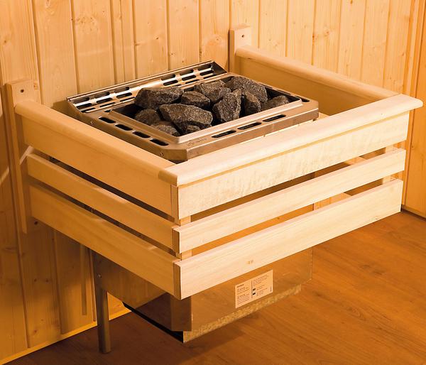 Weka Ecksauna Valida mit Glastür und Fenster