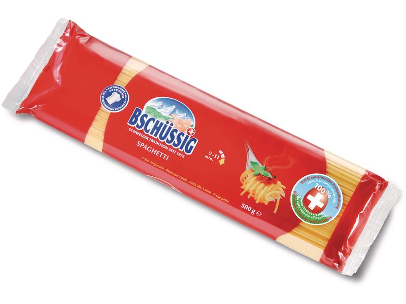Bschüssig Teigwaren Spaghetti 500 g Schweizer Eierteigwaren