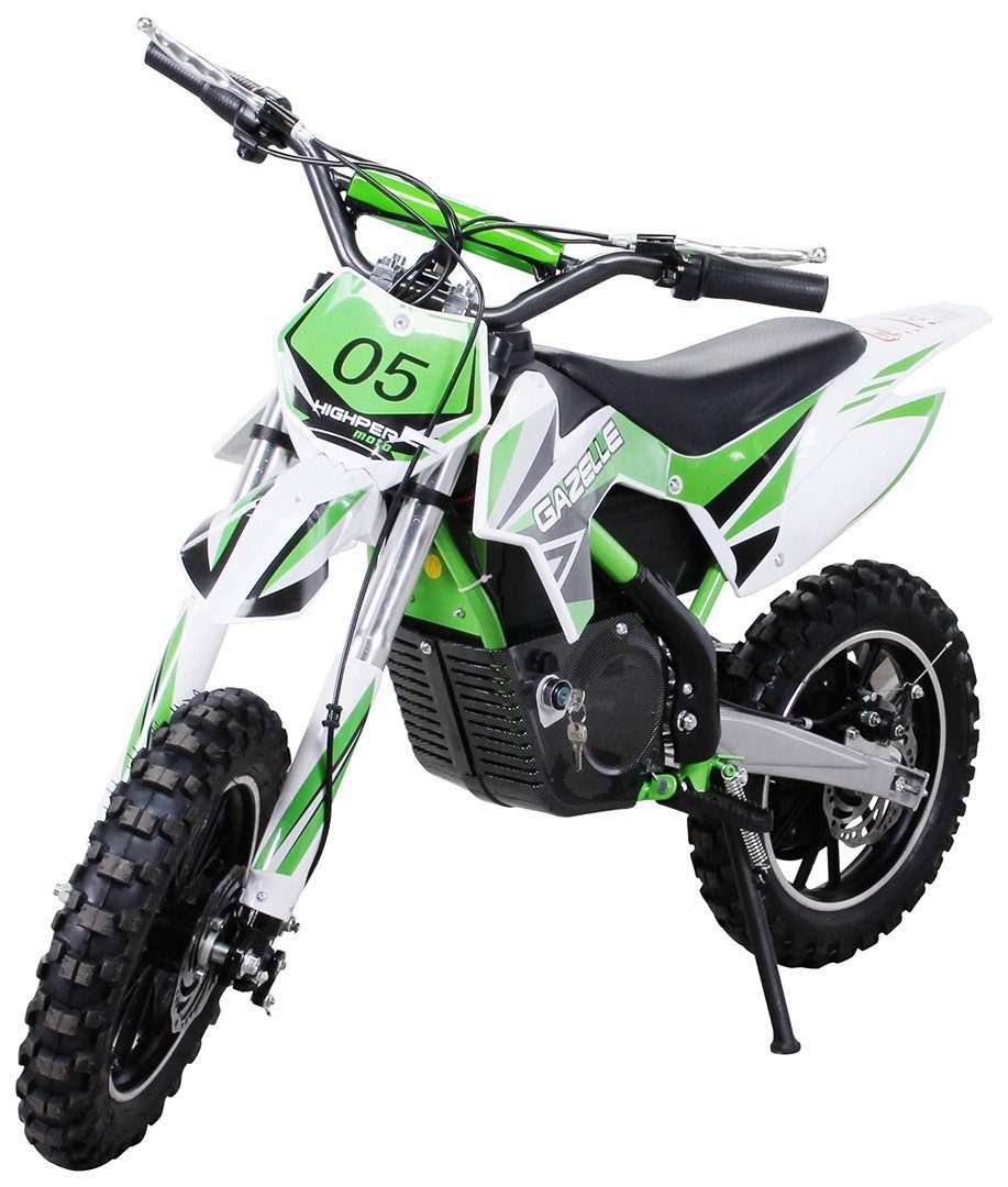 Motocicleta elétrica infantil Actionbikes Motors Gazelle 500W - mini moto de cross infantil a partir de 5 anos, elétrica - 7 - 25 km/h, capacidade de carga 60 kg (1 unidade), mini moto de trilha infantil, mini moto de pit bike, pocket bike - acelerador de