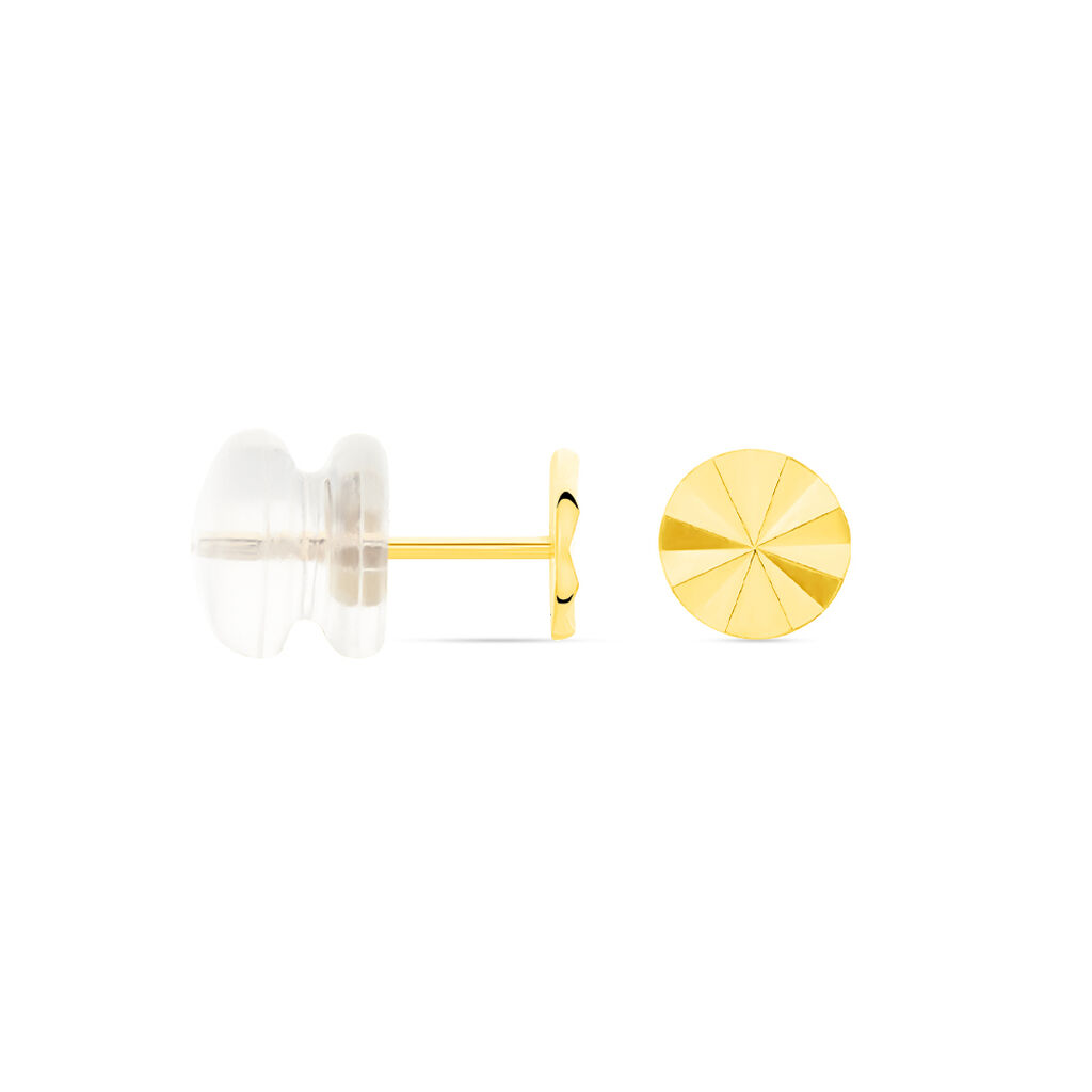Boucles D'oreilles Puces Or Jaune