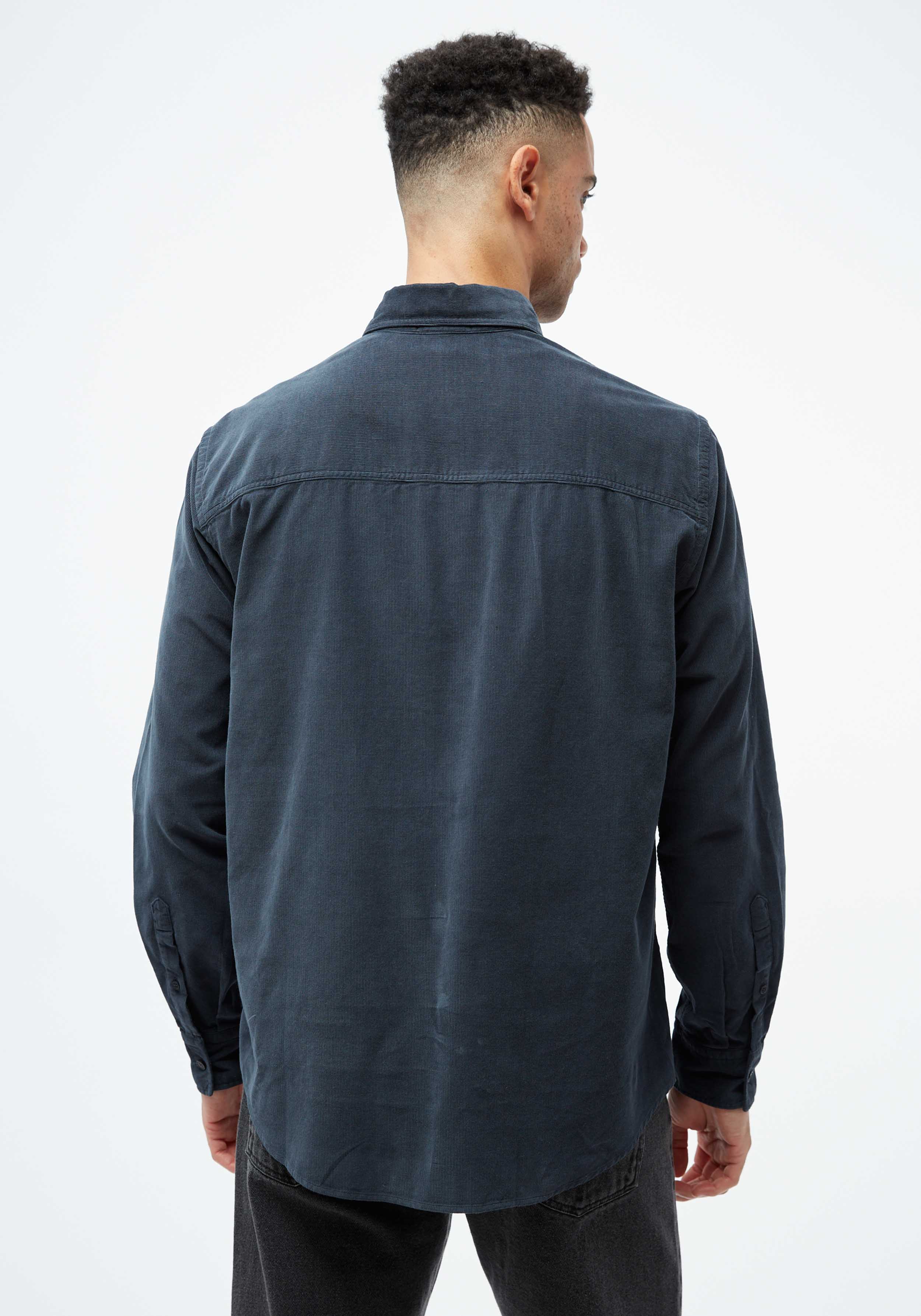 Givn Berlin Cord-Hemd GBFabio Midnight Blue