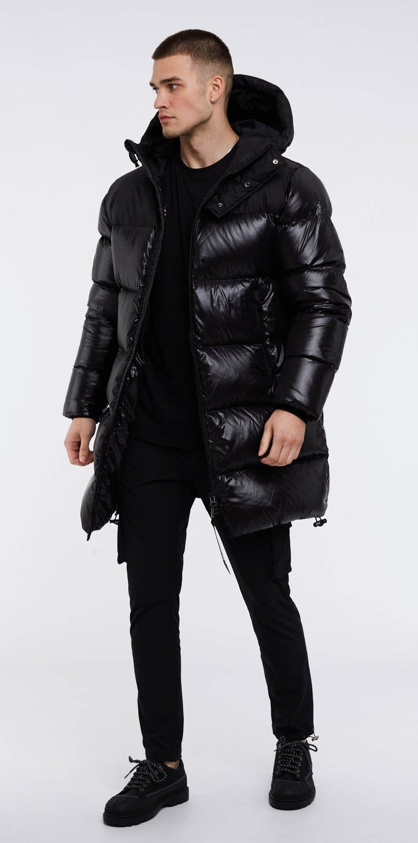 Diamond Down Coat Herre Black