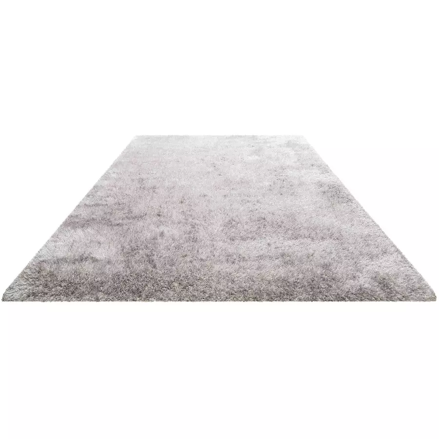 Homie Living Hochflorteppich Asti silber
