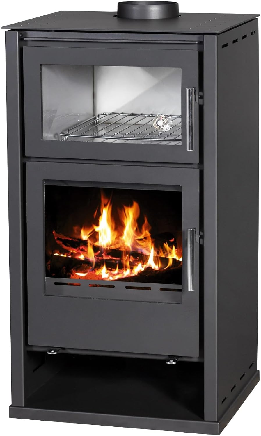 Kaminofen Regina F-W mit Backfach, EEK A+, 8,6 kW, BImSchV Stufe 2, Wirkungsgrad 83%