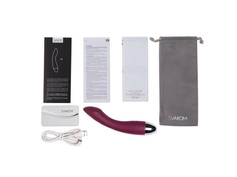 Svakom Vibrator Amy Violett Eleganter Pulsator für eine gezielte G-Punkt Massage