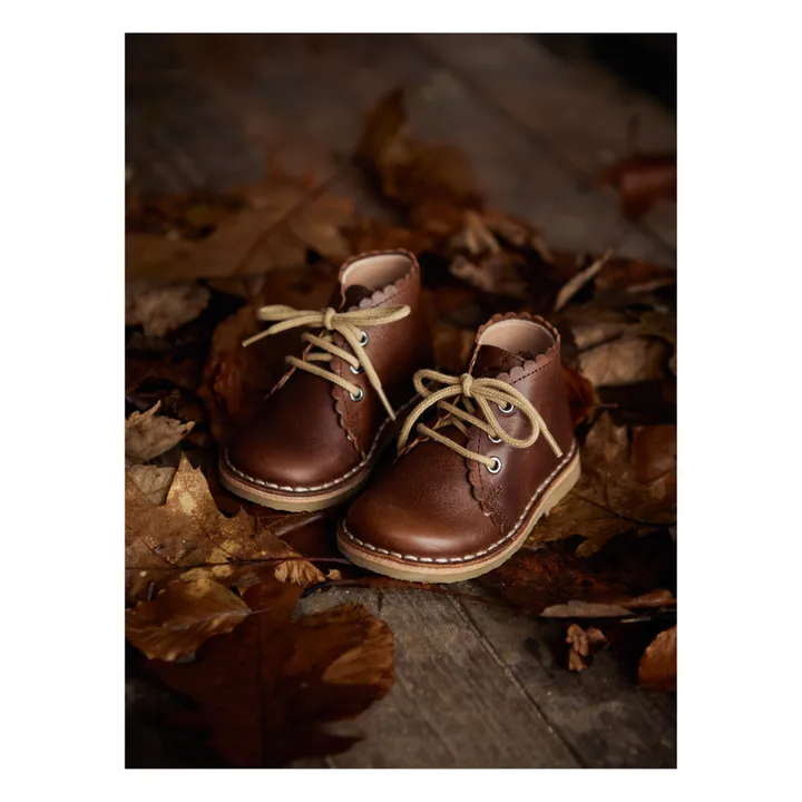 Petit Nord Boots Scallop | Marron