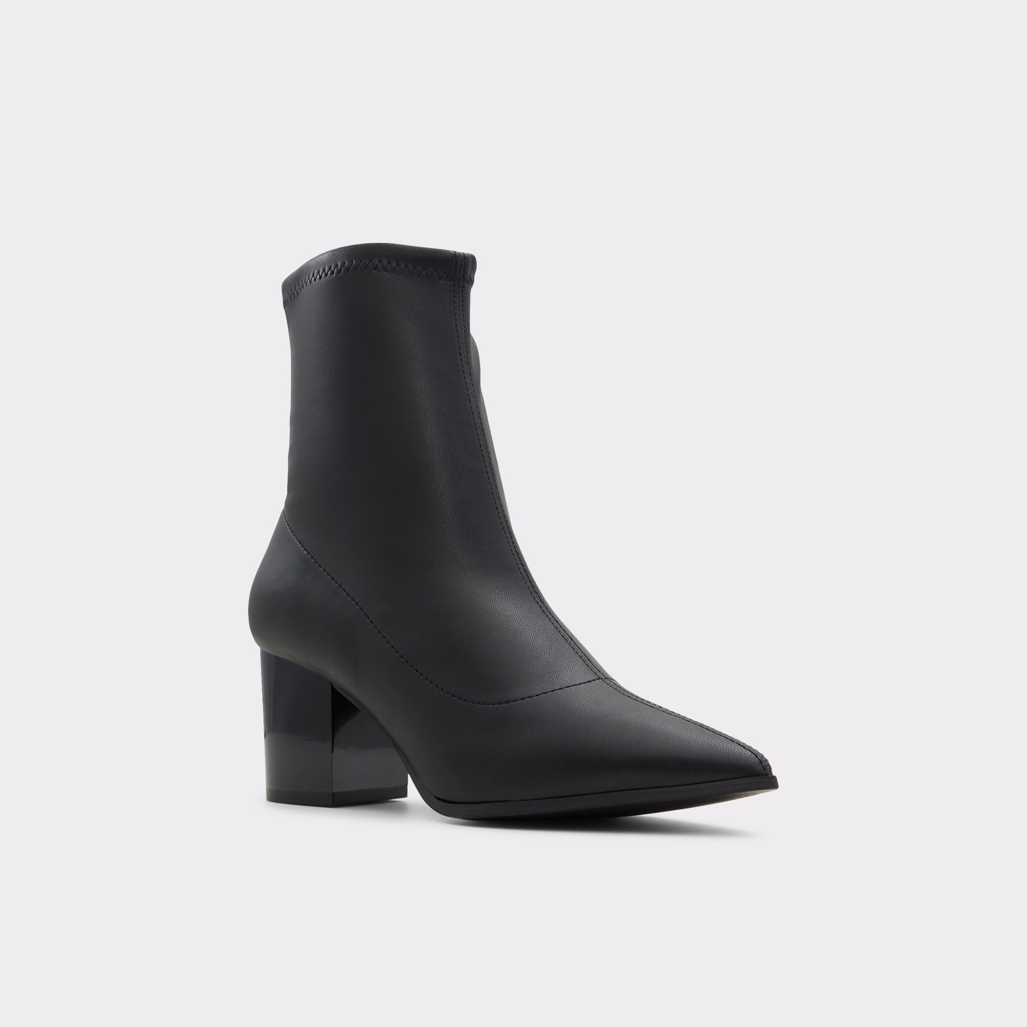 Priella Black Synthetic Stretch Women Ankle boots
