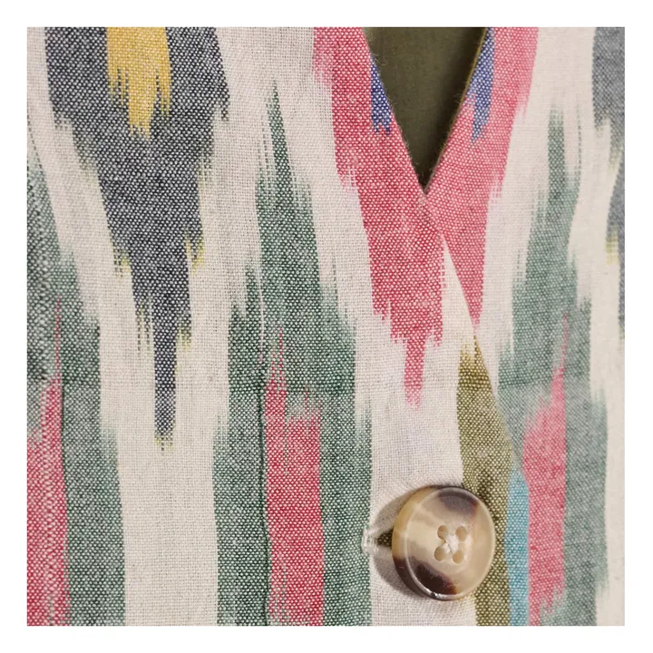 Maria de la Orden Veste Sans Manches Ava Ikat | Vert