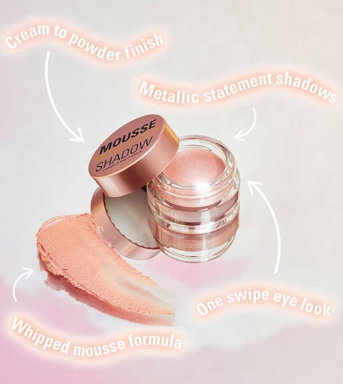 Revolution - Mousse Cream Eyeshadow - Rose Gold