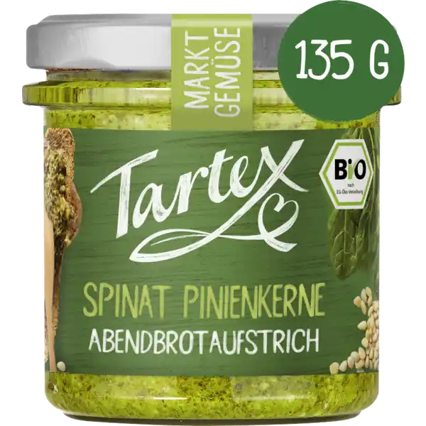 Bio Abendbrotaufstrich Spinat Pinienkerne
