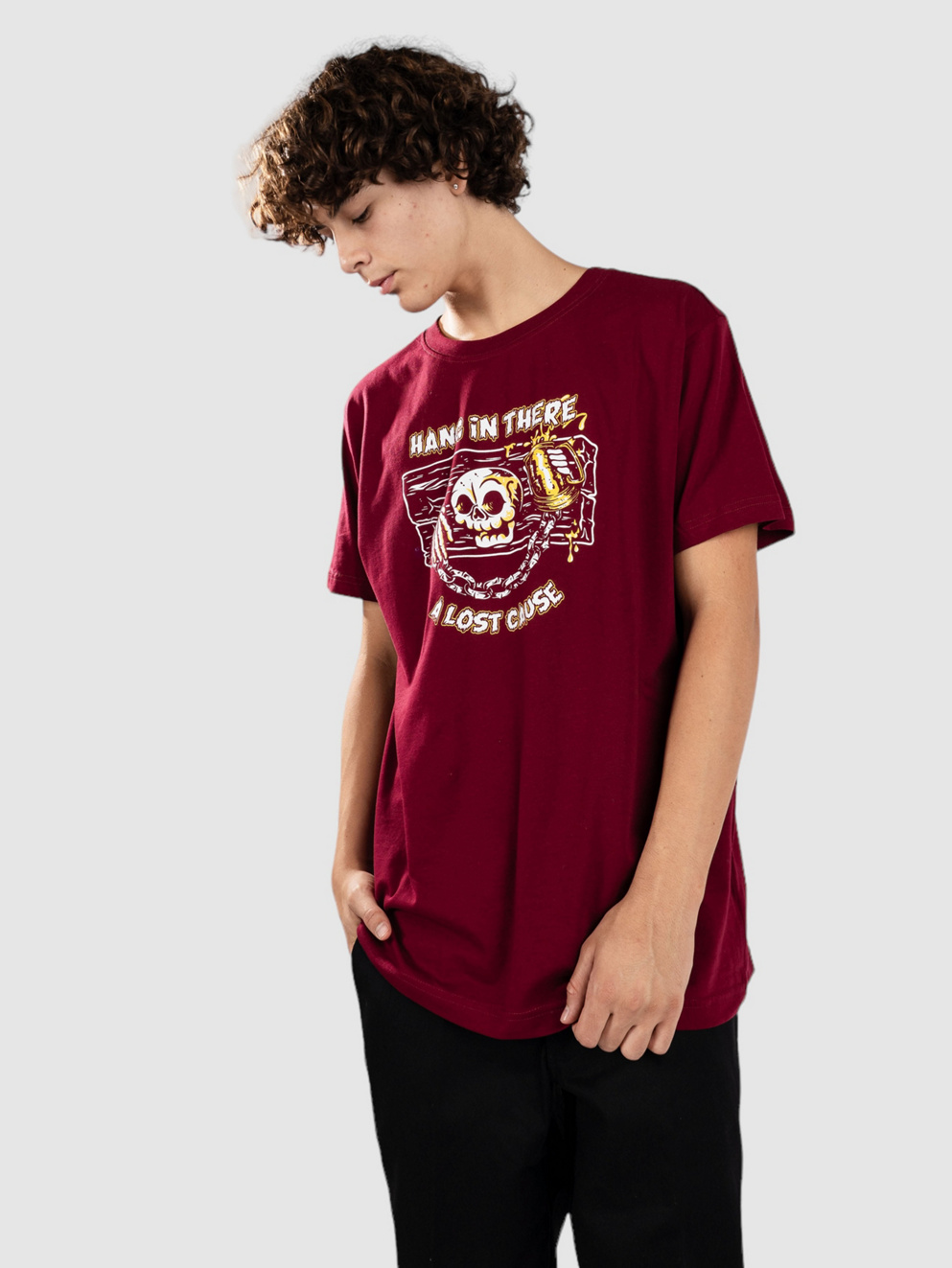 A Lost Cause Hang T-Shirt maroon