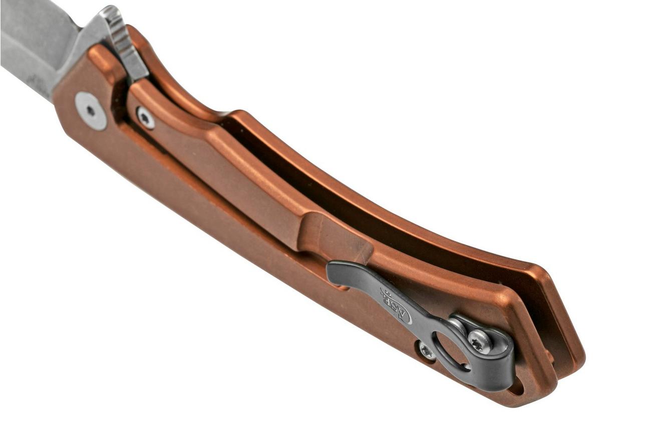 Case The Marilla, S35VN, Brown Anodized Aluminum, Black G-10 Inlay, 25885 zakmes