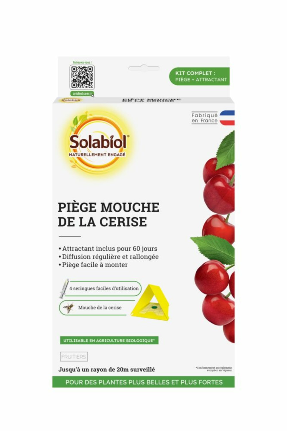 Sopicerise | piège à phéromone |etui 1 piège | mouche de la cerise