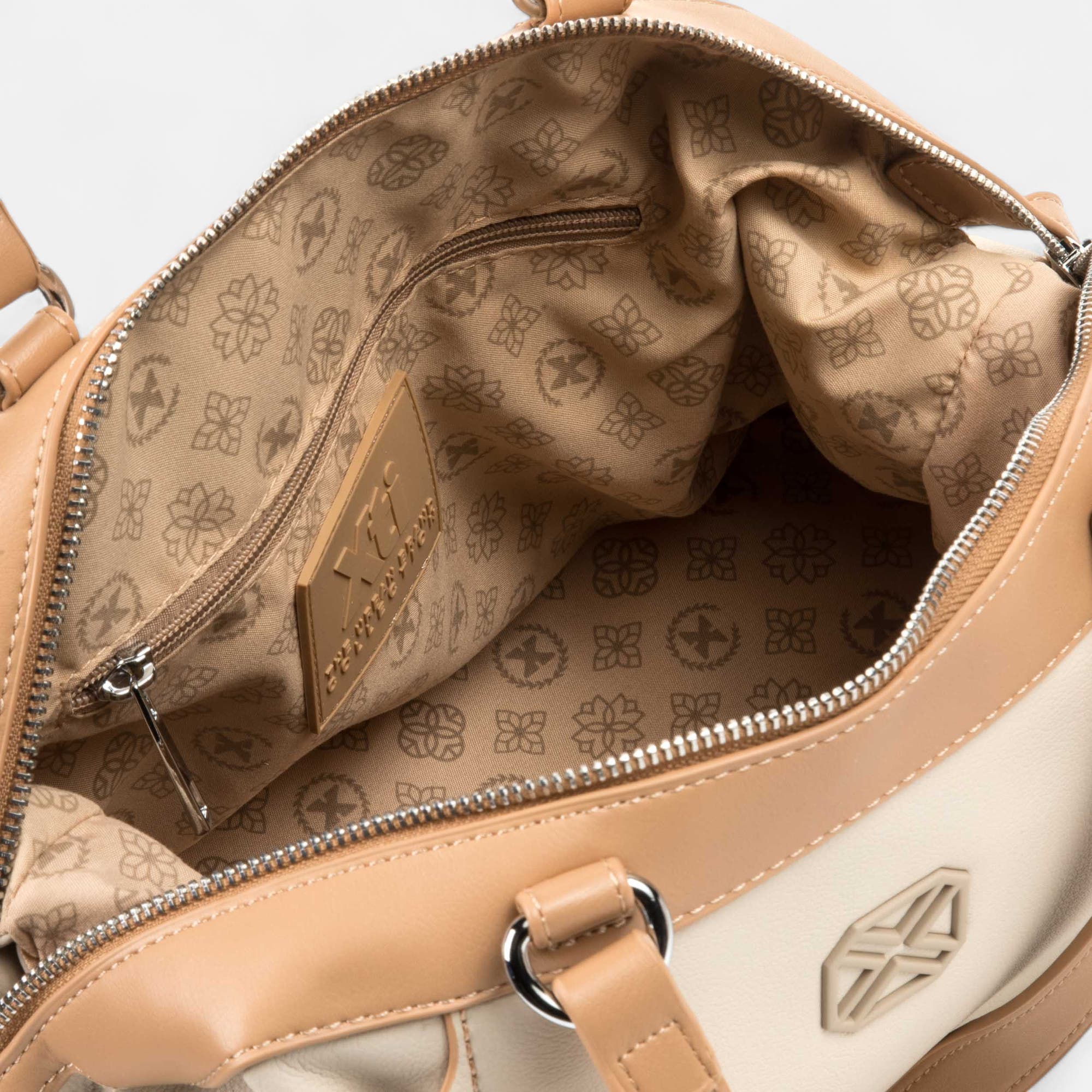 Sac à main beige