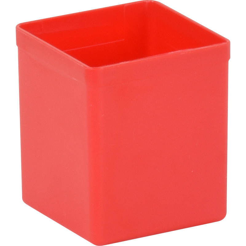 Kunststof inzetbak 63mm hoog 54x54x63mm
