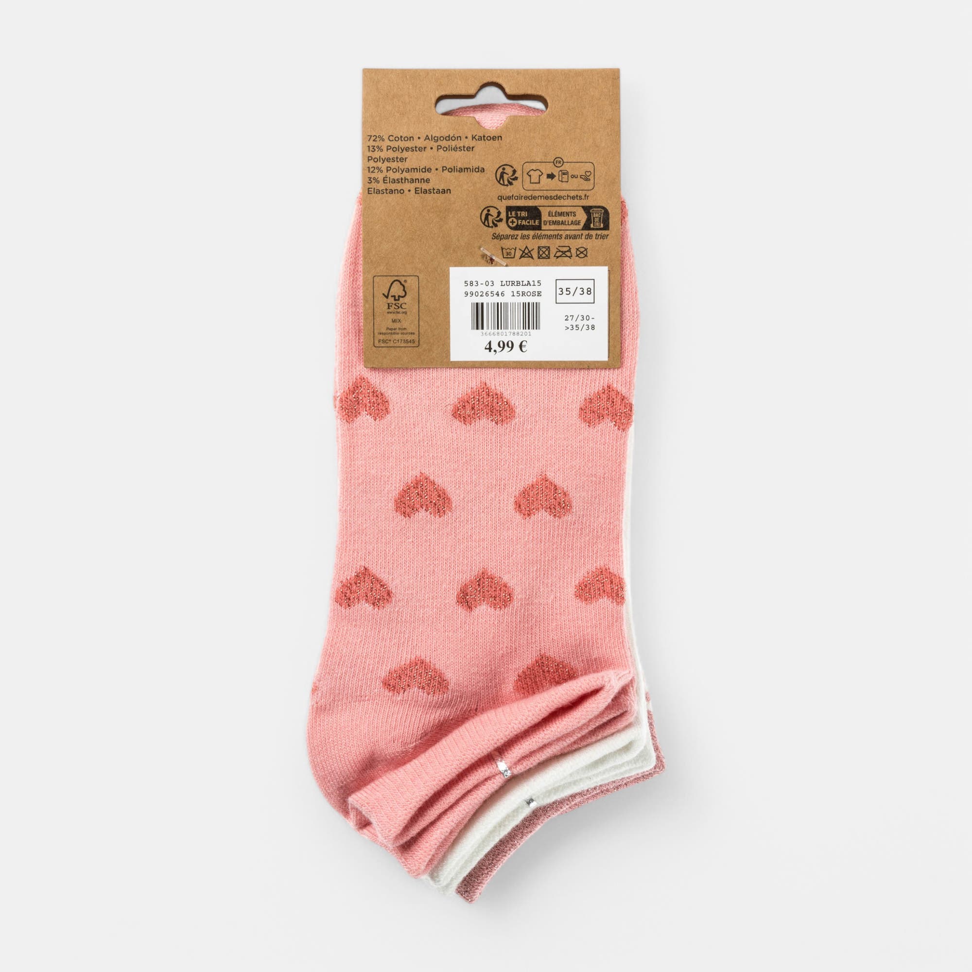 Chaussettes Enfant rose
