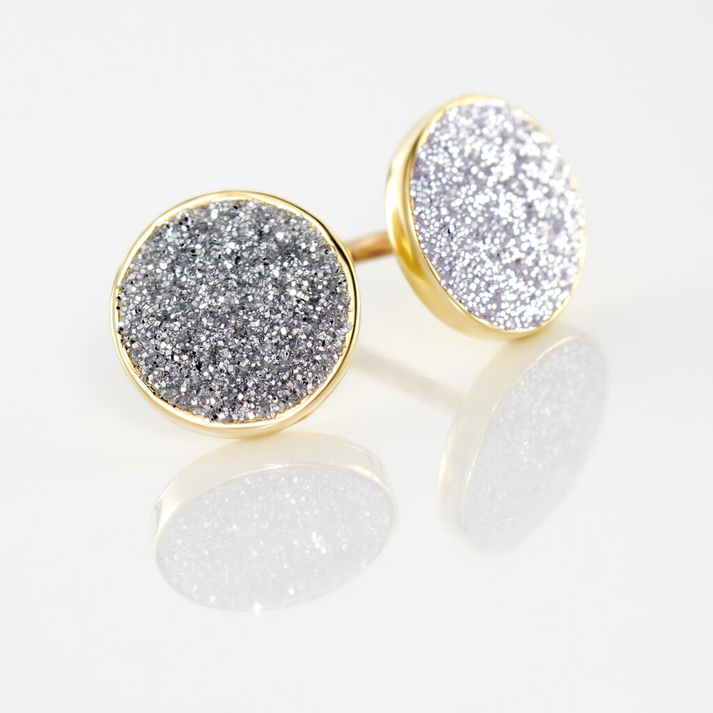 Boucles D'oreilles Puces Eryne Or Jaune