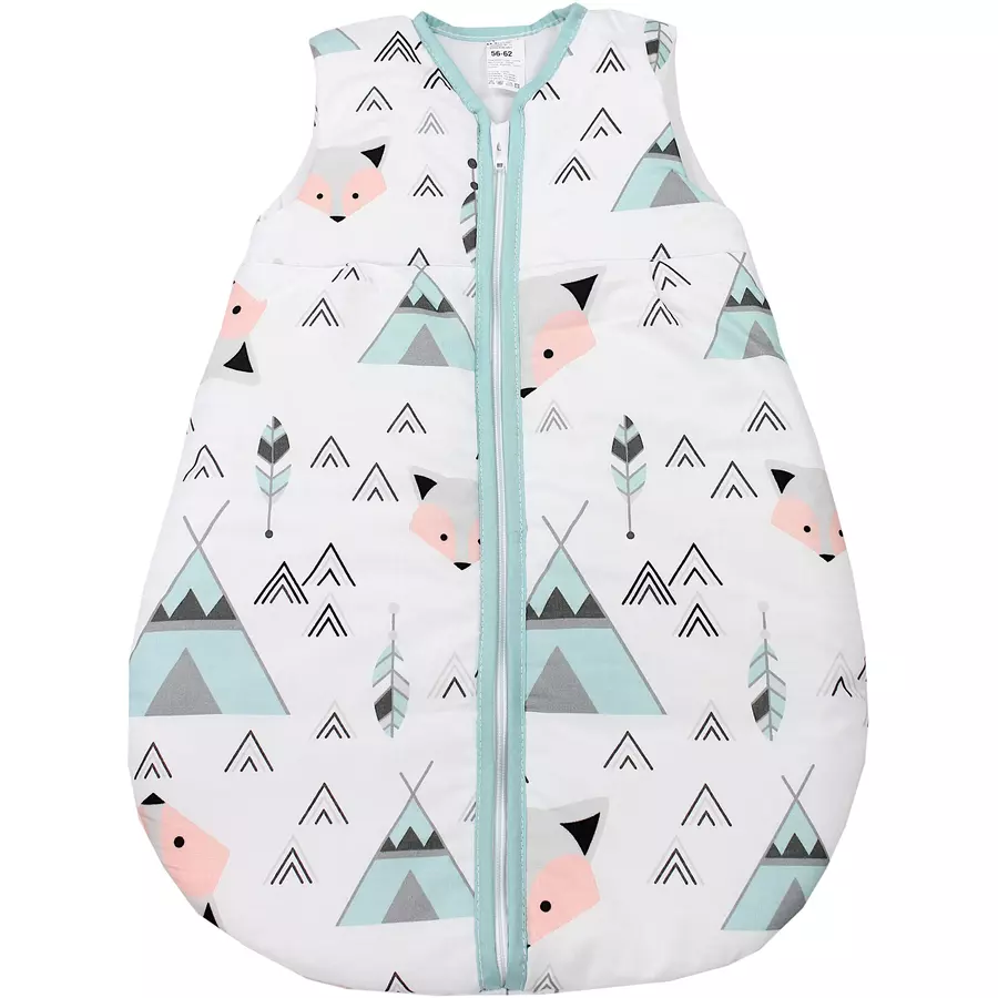 TupTam Baby Ganzjahres Schlafsack Ärmellos Wattiert mint